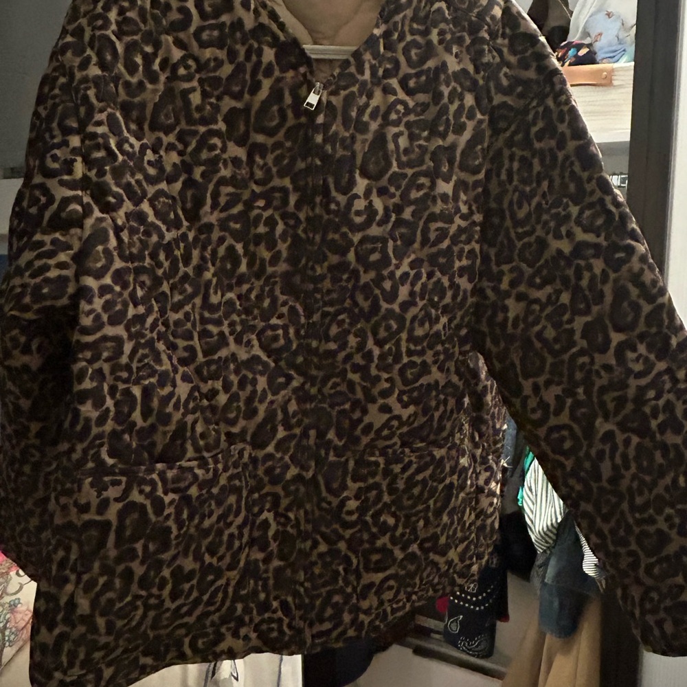 Zara Leopard Print Coat